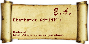 Eberhardt Adrián névjegykártya